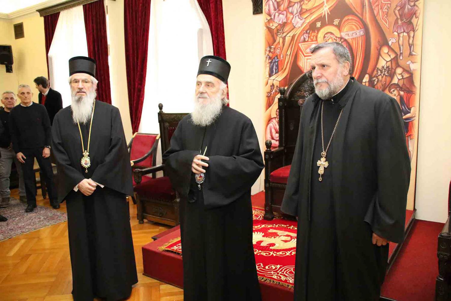 Serbian Patriarch Irinej received in audience principals of Belgrade