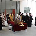 Седница Епископског савета и освећење Крста на згради Духовног центра и Гимназије у Загребу