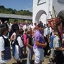 Освећење крстова на храму у Растошници