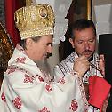Bishop Atanasije serves at Vavedenje Monastery