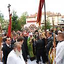 Патријарх српски Иринеј и Епископ шумадијски Јован служили Свету Литургију у Јагодини