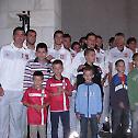 Serbian football players visit Kovilj