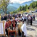 Consecration of the cross for the church of St. Eustathius of Serbia in Trepca near Andrijevica 