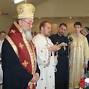 Bishop Longin consecrates the church hall in Galveston, Texas