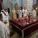 Евхаристијско славље у Светоархангелском манастиру у Ковиљу