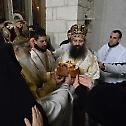 Евхаристијско славље у Светоархангелском манастиру у Ковиљу