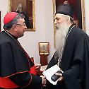 Serbian Patriarch Irinej received high guests from the Roman Catholic Church
