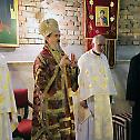 Bishop Atanasije serves in St. Dimetrios church