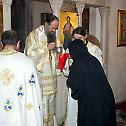 On All Soul's Day Bishop Joanikije serves in the monastery of Djurdjevi Stupovi 