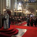 Liturgical gathering in Belgrade's Cathedral church
