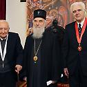 Academician Milorad Ekmecic and architect Mirko Kovacevic awarded with the order of St. Sava 