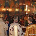 Metropolitan Amfilohije serves Liturgy in the church of St. George in Shererville, Indiana
