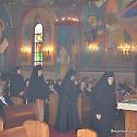 Metropolitan Amfilohije serves Liturgy in the church of St. George in Shererville, Indiana
