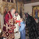 Patriarch Irinej serves the Liturgy in Ruzica church 