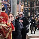 Bishop Atanasije serves in St. Petka church