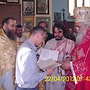 Епископ Милутин у манастиру Рибници код Мионице 