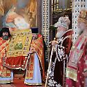 His Holiness Patriarch Kirill officiates at Divine Liturgy in Cathedral of Christ the Saviour on 5th anniversary of reunification of Russian Church Abroad with Russian Orthodox Church