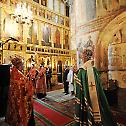 His Holiness Patriarch Kirill celebrates a prayer service in the Annunciation Cathedral of the Moscow Kremlin on the day of Vladimir Putin’s inauguration as President of Russian Federation