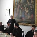 Bishop Atanasije serves in the church of the Nativity of the Most Holy Theotokos in Zemun
