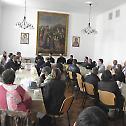 Bishop Atanasije serves in the church of the Nativity of the Most Holy Theotokos in Zemun