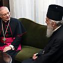 Serbian Patriarch Irinej meets with Apostolic Nuncio Mr. Orlando Antonini in Belgrade 