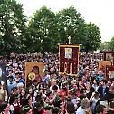 Solemn Procession in honour and glory of Our Holy Father Basil of Ostrog the Wonderworker went through streets of Niksic