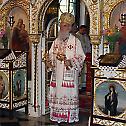 Patriarch Irinej serves in the church of Ruzica at Kalemegdan