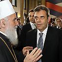 His Holiness Irinej, Serbian Patriarch attends inauguration of the President of Serbia Tomislav Nikolic