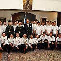 Russian ambassador with cadets visit His Holiness Irinej, Serbian Patriarch