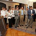Руски амбасадор са кадетима у посети Његовој Светости Патријарху српском Г. Иринеју
