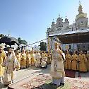 Patriarch Kirill celebrates the memory of St. Vladimir at Kiev Monastery of the Caves