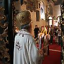Patriarch Irinej serves in St. Nicholas church in Zemun