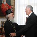 Serbian Patriarch Irinej meets with President of the Republic of Serbia Mr. Tomislav Nikolic