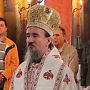 Bishop Atanasije serves in Holy Trinity church in Grocka
