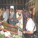Bishop Atanasije serves in the church of St. Petka on Cukarica