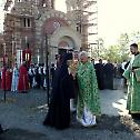 Crosses raised for new church in Obrenovac