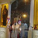 Bishop Atanasije serves in Saint Demetrius church in New Belgrade