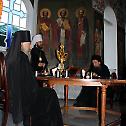 Metropolitan Hilarion celebrates at the Russian Monastery on Mount Athos