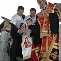 Consecration of the foundations of church in Novi Varos