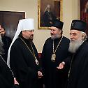 Serbian Patriarch Irinej meets with Metropolitan John of Belgorod 