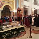 Metropolitan Hilarion offers up prayers for the repose of Patriarch Ignatius