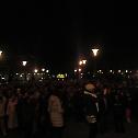 Неколико хиљада Београђана дочекало православну Нову годину на Светосавском платоу 