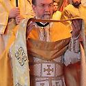 Bishop Maxim, Professors Predrag Puzovic & Bogdan Lubardic at St. Vladimir's Seminary