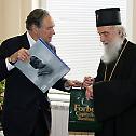 Serbian Patriarch Irinej meets with Prime Minister Dacic and Christopher Forbes