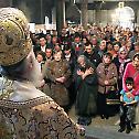 Serbian Patriarch Irinej celebrated at the Protection of the Most Holy Theotokos church