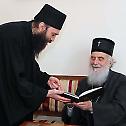  Serbian Patriarch Irinej meets with Hegoumen of Hilandar Monastery