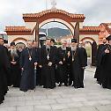 Serbian Patriarch and members of the Holy Assembly of Bishops visit Church of Sts Peter and Paul in Arandjelovac 