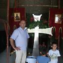Освећење крста за куполу храма Свих Светих у Засаду 