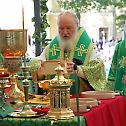 Serbian Patriarch at the Saint Sergius Laura of the Trinity