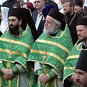 Serbian Patriarch at the Saint Sergius Laura of the Trinity